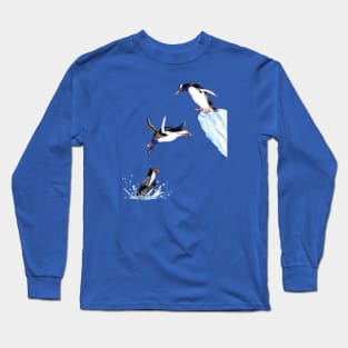 Jumping Penguins Long Sleeve T-Shirt